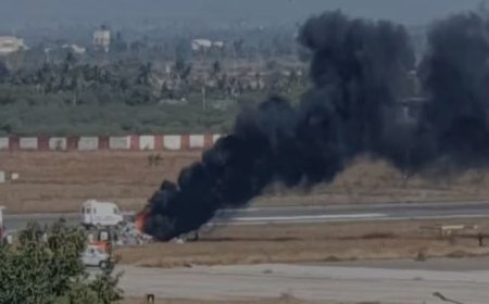 गुजरात के पोरबंदर एयरपोर्ट पर बड़ा हादसा, कोस्ट गार्ड का हेलीकॉप्टर क्रैश, दो पायलट समेत तीन की मौत