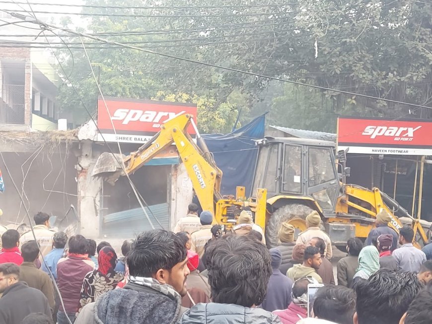 गाजियाबाद के विजय नगर में अवैध क़ब्ज़े पर तीसरे दिन भी चला बुलडोज़र, गौपुरी-माधोपुर के लोगों को भी न्याय की आस बंधी