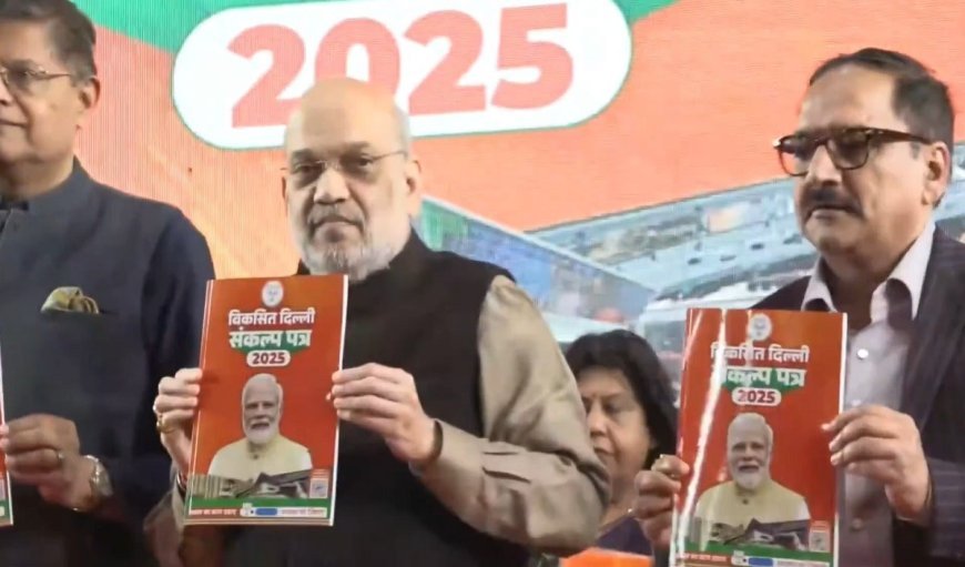दिल्ली के लिए बीजेपी का संकल्प पत्र पार्ट-3 जारी, गृहमंत्री अमित शाह बोले, केजरीवाल को कुंभ में डुबकी लगानी चाहिए