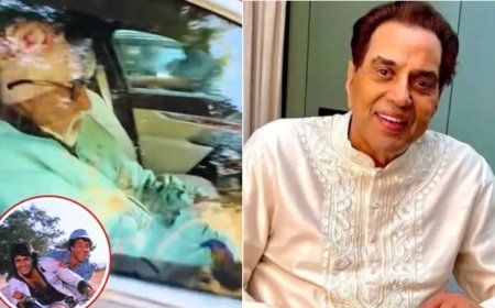 अमिताभ बच्चन खुद गाड़ी चलाकर धर्मेंद्र से मिलने पहुंचे