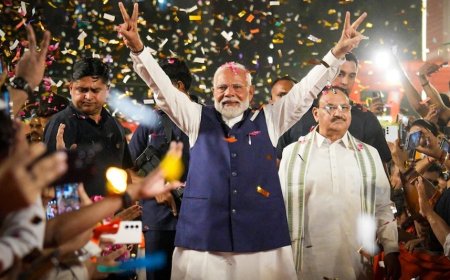 बिहार में NDA की वापसी लगभग तय, पीएम मोदी आज शाम पहुंचेंगे मुख्यालय