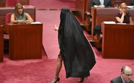 ऑस्ट्रेलियाई MP पॉलीन हैनसन बुर्का पहनकर संसद पहुंचीं, देशभर में बैन की फिर उठी मांग