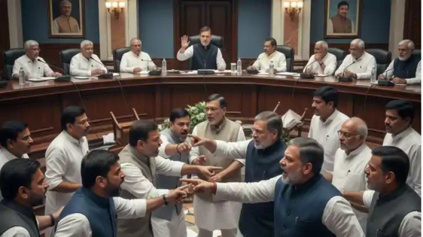 कांग्रेस की रिव्यू मीटिंग में हंगामा, उम्मीदवार ने दी गोली मारने की धमकी