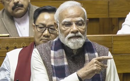 सदन में पीएम मोदी ने पूर्व पीएम नेहरू के मंशा पर उठाए सवाल