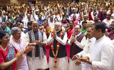 संसदीय दल की बैठक में पीएम मोदी ने किया सीएम नीतीश की तारीफ